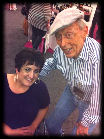 Evelyna with Dick Smith, the godfather of makeup FX
