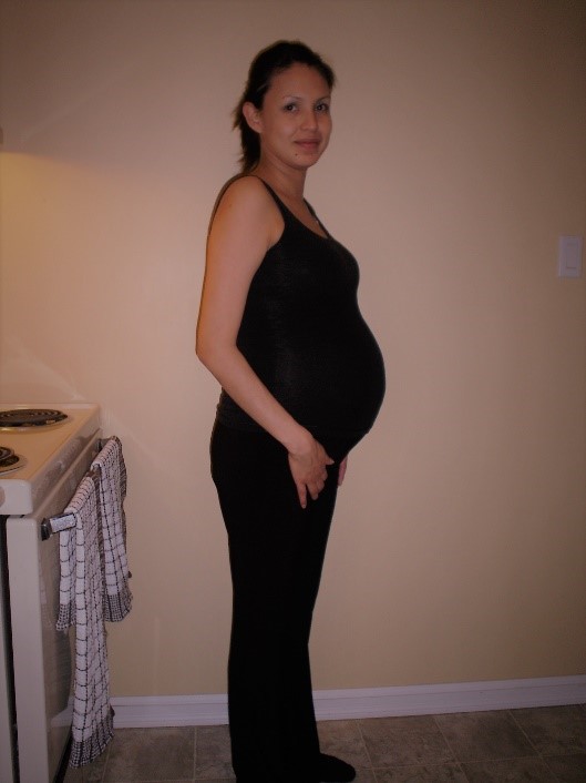 January 2006. I was 8 months pregnant with Talia.