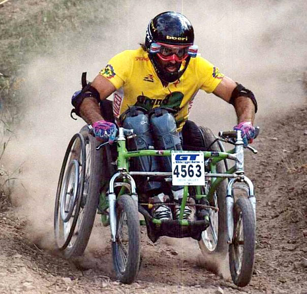 Matt off-road wheelchair racing