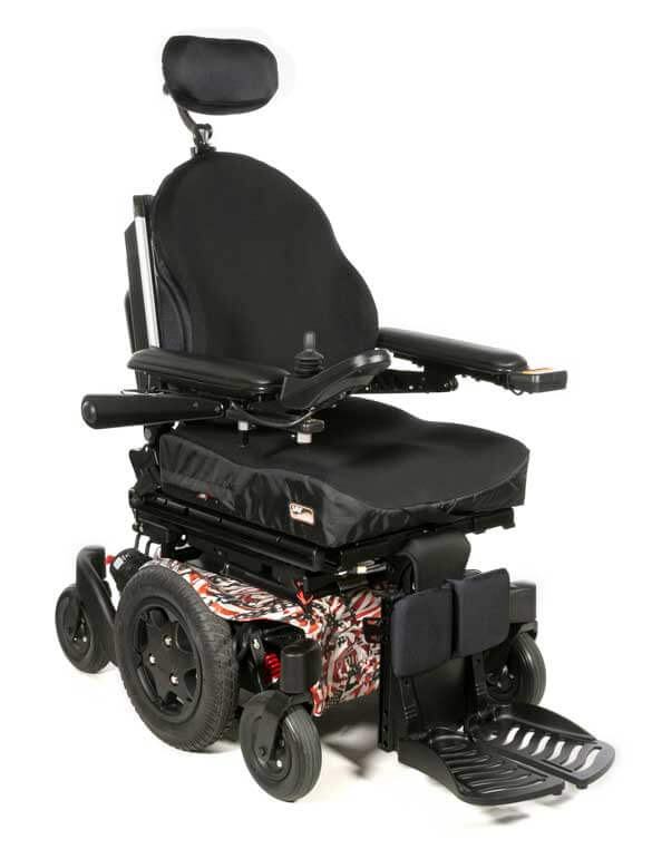 Power wheelchair with personalized shroud pattern