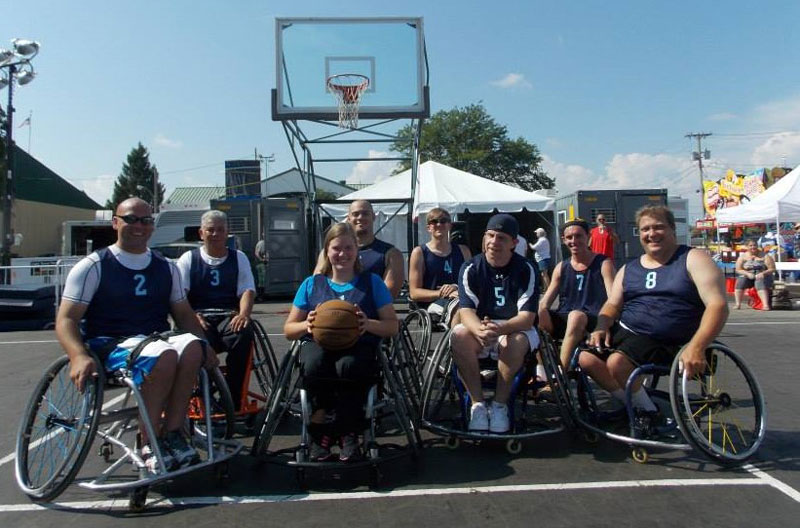 Syracuse Flyers wheelchair basketball team