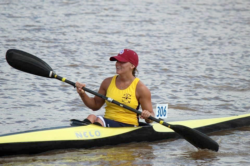 Megan Blunk para-canoeing