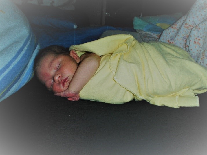 Talia as a newborn