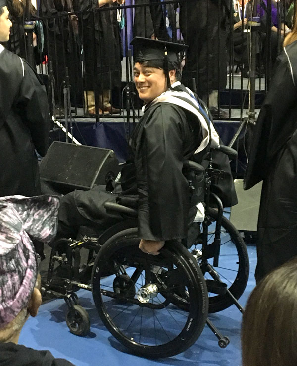 Mark graduating from Georgetown University