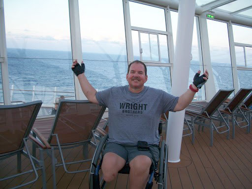Chris aboard the Allure of the Sea cruise ship