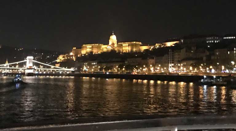 Cruising the Danube at night