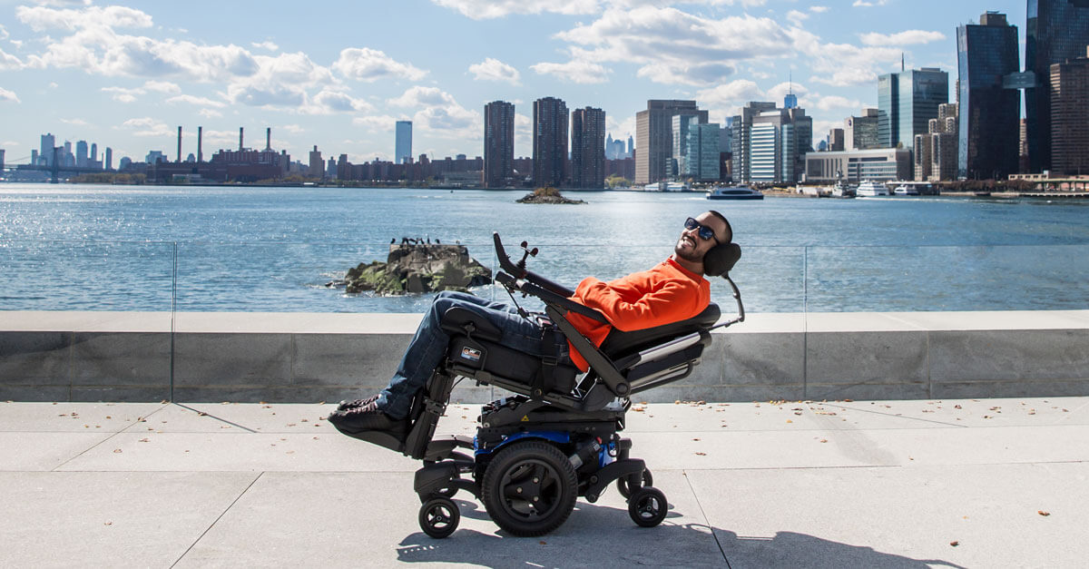 Quickie Q700 M mid-wheel-drive power wheelchair