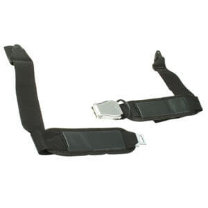 2" Padded Aircraft Buckle Positioning Belt