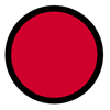 Red filled circle